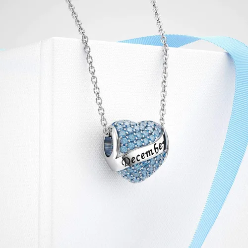 Vista 3 de Abalorio Dalaran de plata de ley 925 con forma de corazón, para brazalete, feliz cumpleaños, para mujer