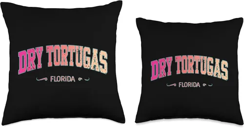 Vista 3 de Florida Native Resident Sunshine State Souvenir Dry Tortugas Florida State Fan Merchandise Souvenir Throw Pillow, 16x16, Multicolor