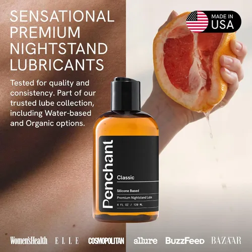 Vista 7 de Penchant - Lubricante personal de silicona prémium para hombres, mujeres y parejas - Sin perfume, seguro para látex, hipoalergénico y sin parabenos