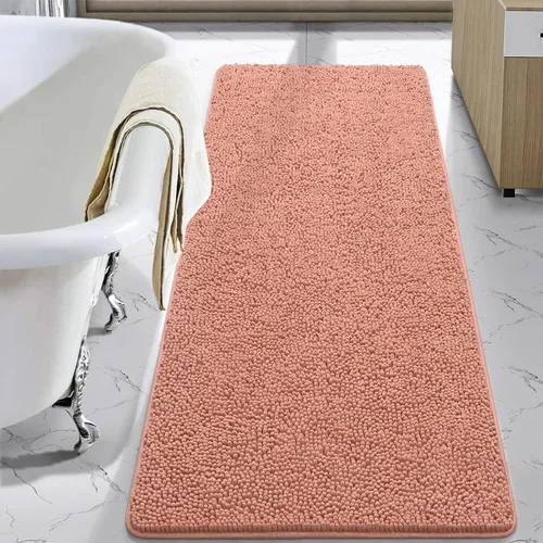 Vista 65 de LOCHAS - Alfombra de baño de lujo lanuda de 24 x 17 pulgadas, color beige