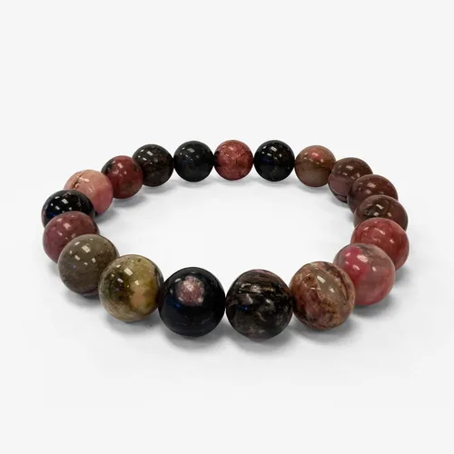Vista 358 de Gem Avenue Handmade Round Bead Stretch Bracelet Unisex Natural Stone Beaded Jewelry for Men & Women, Elastic Wristband for Daily Wear