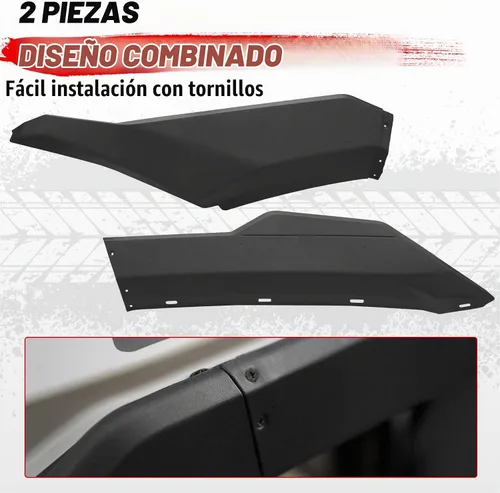 Vista 5 de A & UTV PRO Deflector de guardabarros izquierdo para Can-Am Maverick X3 Max Turbo R Xds 2017-2024 2025, extensiones combinadas para guardabarros