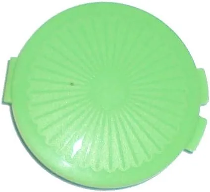 Vista 2 de Tupperware Mini Clamshell Pill Keeper Round Pocket Container Spring Green