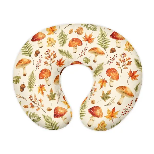 Vista 19 de Nursing Pillow Cover Stretchy Autumn Mushroom Ombre Cover for Breastfeeding Pillows Nursing Pillow Case for Newborn Fits the Original Support Pillow