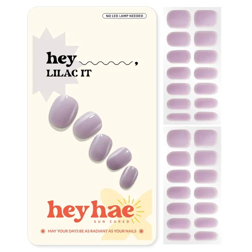 Vista 10 de Heyhae Tiras de uñas de gel semicuradas, no necesita lámpara LED, sólidas, amarillas, fáciles de aplicar y quitar, calidad de salón Incluye 28