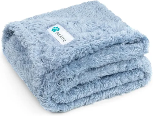 Vista 26 de PetAmi Manta de felpa suave para perros y gatos, pequeña de 24 x 32