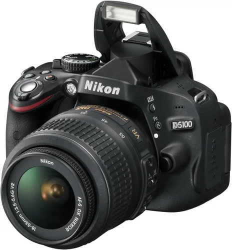 Vista 7 de Nikon D5100 cámara réflex digital de 16.2 megapixeles y lente VR de 18-55 mm