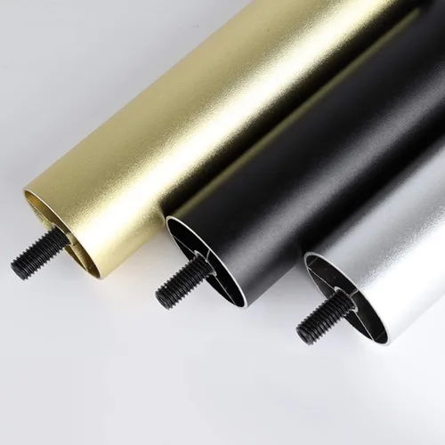 Vista 7 de Patas ajustables de aleación de aluminio para muebles, modernas patas de sofá roscadas de oro mate M8, mesa de centro/gabinete