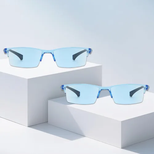 Vista 4 de 2 lentes de enfoque automático autoajustables, gafas de presbicia con zoom automático antiluz azul, lentes de lectura inteligentes inteligentes