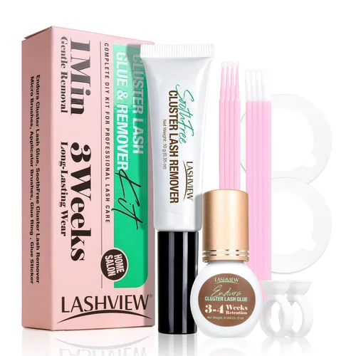 Vista 15 de LASHVIEW Pegamento para levantar pestañas, 2 unidades, adhesivo permanente para pestañas, sin irritación e inodoro, 0.2 fl oz*2