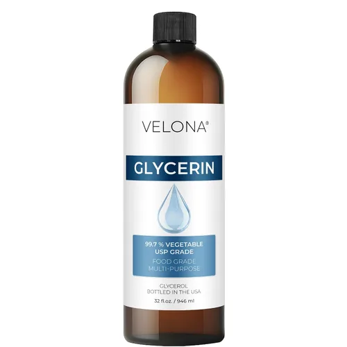 Vista 12 de velona Glicerina vegetal USP grado 2 fl oz Aceite portador 100% puro y natural Hidratante para cabello y cara para piel seca, baño de burbujas