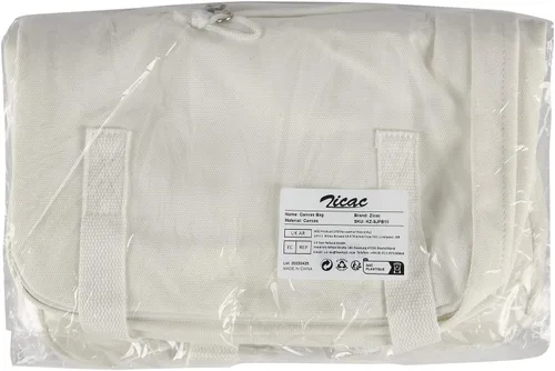 Vista 8 de Mochila de lona unisex para bricolaje (blanco 02), Beige, Mochila de lona DIY