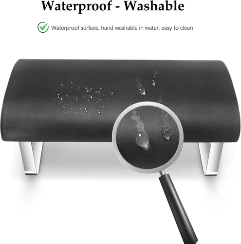 Vista 6 de Reposapiés impermeable, reposapiés mejorado de alta elasticidad debajo del escritorio, reposapiés ergonómico para debajo del escritorio