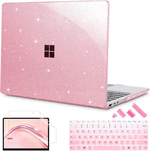 Vista 18 de Mektron Funda para laptop Microsoft Surface GO 3 de 12.4 pulgadas, compatible con Go 2/1, versión 2022-2020, modelo 1943/2013, carcasa rígida