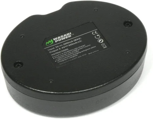 Vista 3 de Wasabi Power Cargador de batería USB dual compatible con Canon LP-E5 y Canon EOS 450D, 500D, 1000D, Kiss F, Kiss X2, Kiss X3, Rebel XS, Rebel XSi