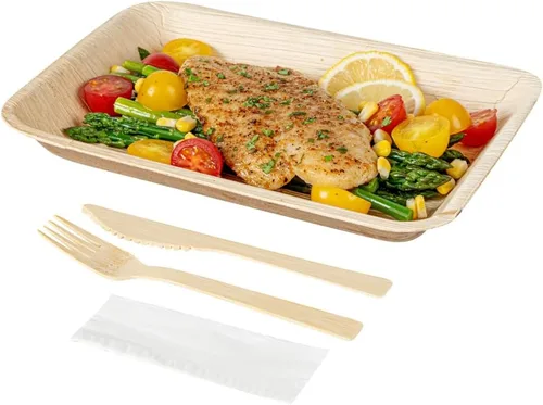 Vista 22 de Restaurantware Bambuddha - Cuchillos de madera de 7 pulgadas, 100 cuchillos de bambú desechables, acabado suave y duradero, cubiertos sostenibles