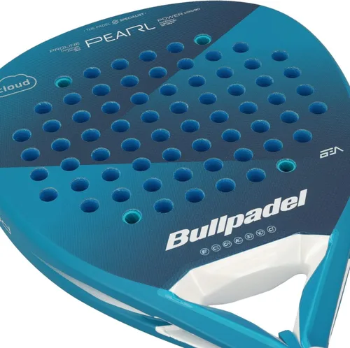 Vista 6 de BULLPADEL Pala de pádel Pearl Cloud Mujer Bea González Pala Padel profesional con forma de diamante ElasticFiber y CloudEva Core Canal Air