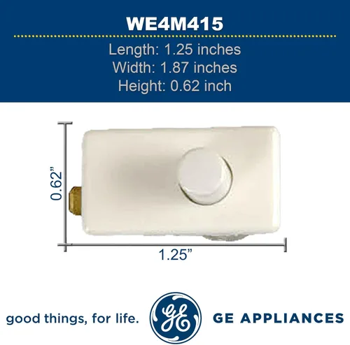 Vista 4 de GE WE4M415 - Interruptor de puerta original OEM para secadora GE