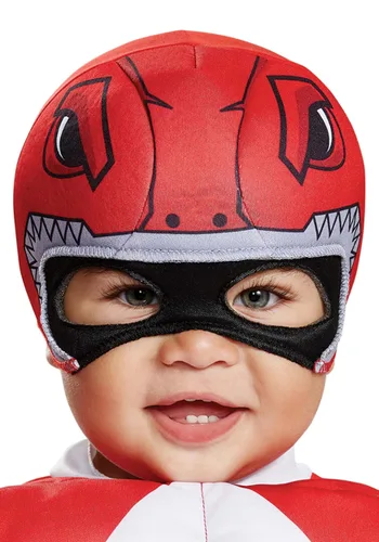 Vista 3 de Disfraz de Power Rangers para Niño Pequeño - Ranger Rojo con Músculos Multicolor