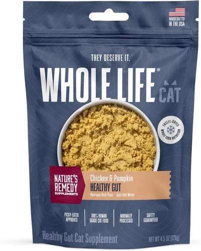 Vista 11 de Whole Life Pet Suplementos para Piel y Pelaje Saludables para Gatos para Piel Seca, Alivio de Alergias y Estómago, Apoyo Inmunológico y Digestivo