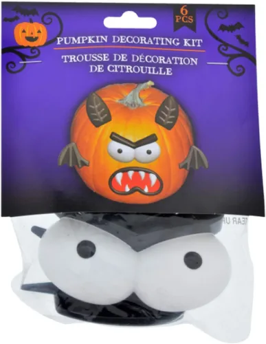 Vista 5 de Greenbrier International Kits de decoración de calabaza, 4 juegos diferentes (monstruos y brujas)