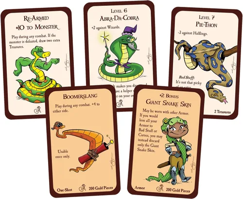 Vista 3 de Mini-expansión del juego de cartas Munchkin Snakes por Steve Jackson