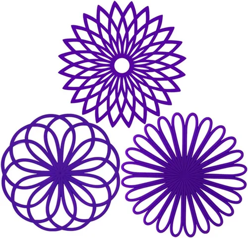 Vista 10 de ME.FAN Salvamanteles de silicona – Almohadillas calientes de cocina para ollas y platos – Salvamanteles aislados para tetera – Flexible, duradero