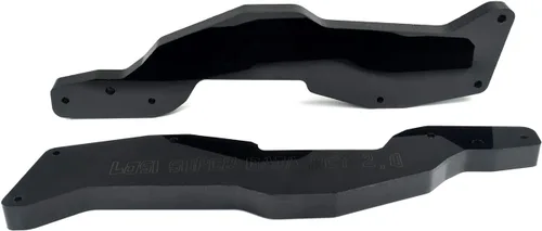 Vista 5 de 2 piezas de soporte reforzado trasero para 1/6 LOSI Super Baja Rey 2.0 RC (negro)