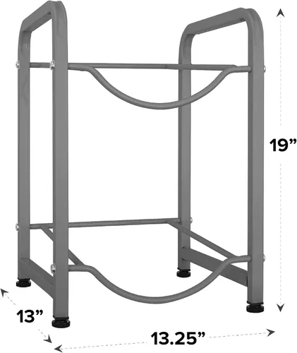 Vista 2 de BRIO Soportes de galón de una sola columna (gris) (2 niveles)