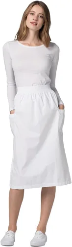 Vista 2 de Adar - Faldas universales para mujer, falda de uniforme médico con bolsillo tipo cargo