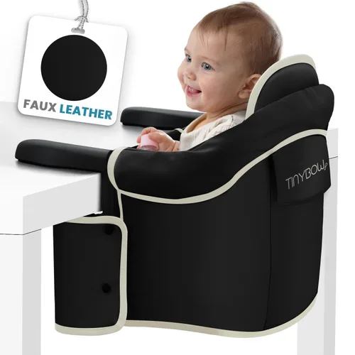 Vista 9 de Tinybow Silla alta de gancho para bebé, silla alta que se fija a la mesa - Silla alta con clip para mesa, silla alta portátil para viajes, silla
