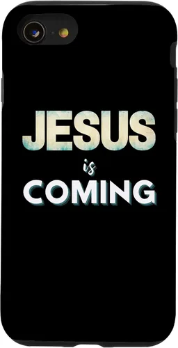 Vista 13 de Funda para iPhone 11 Jesus Is Coming Christian Faith Quote Revelation Saying