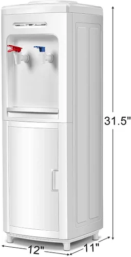 Vista 7 de KOTEK Dispensador de agua para enfriadores de agua, dispensador de enfriador de agua de carga superior caliente y fría con capacidad para botellas