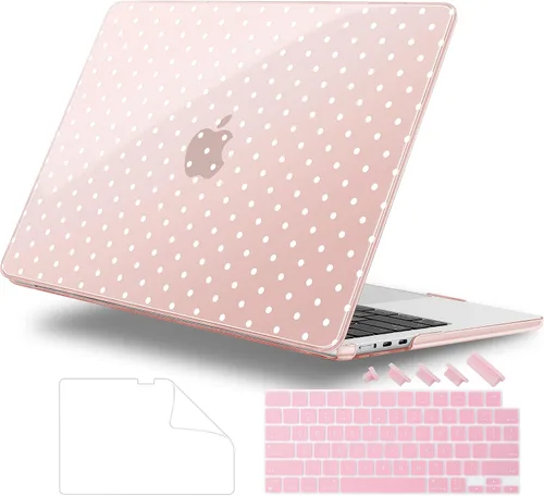 Vista 25 de Funda para MacBook Air de 15 Pulgadas 2025 2024 2023 Versión M4 A3241 M3 A3114 M2 A2941, Carcasa Rígida con Protector de Pantalla y Cubierta de Arte