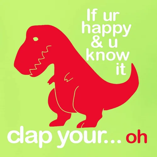 Vista 19 de Wild Bobby Sudadera con capucha unisex con estampado "If You're Happy and You Know it" de Dinausor