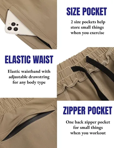 Vista 6 de COOFANDY Pantalones cortos de entrenamiento de gimnasio para hombre de 7 pulgadas, paquete de 2 pantalones cortos deportivos de secado rápido