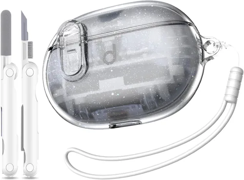 Vista 9 de Beat Studio Buds + (2023) / Beat Studio Buds 2021 Funda protectora transparente de TPU suave transparente de grado militar a prueba de golpes