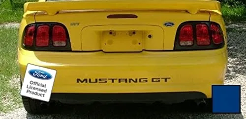 Vista 9 de Letras de inserción para parachoques trasero, calcomanías para Ford Mustang GT Negro (Mate) - CBM (se ajusta a 1994-1998)