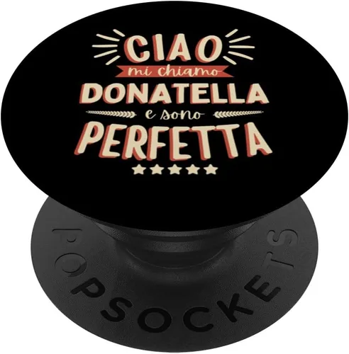 Vista 6 de Donatella Idea Regalo Personalizzata Amica Nome Divertente PopSockets MagSafe PopGrip for iPhone