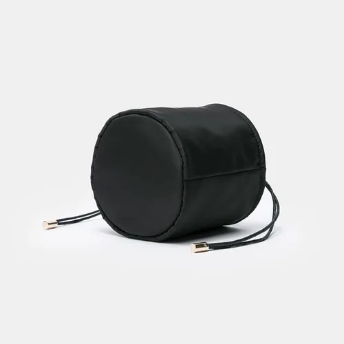 Vista 7 de Organizador de bolso alto para mujer, de lona, redondo, organizador de bolso, bolso organizador redondo para cosméticos, bolsa de maquillaje