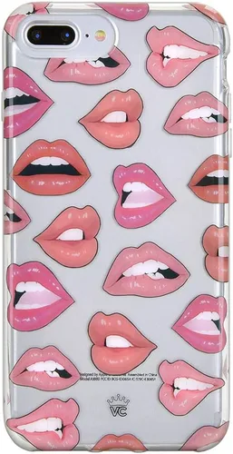 Vista 9 de VELVET CAVIAR Funda brillante iridiscente para iPhone 8 Plus/iPhone 7 Plus, funda protectora estética para mujer (cuarzo ópalo azul)