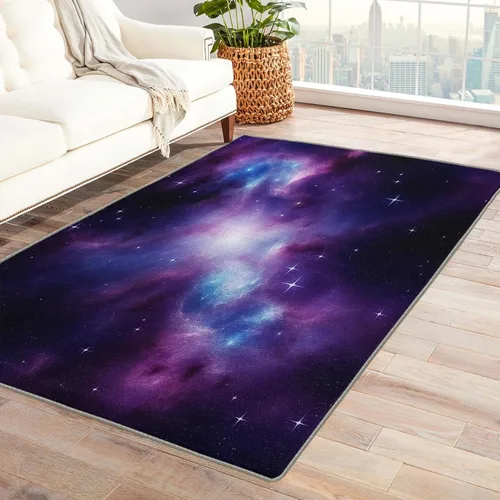Vista 45 de Alfombra óptica visual de ilusión de vórtice 3D, alfombra de 2 x 3, alfombras lavables para entrada, sala de estar, dormitorio, alfombra de área