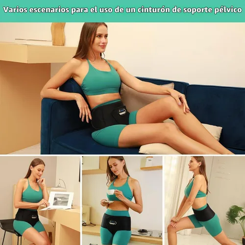 Vista 8 de Cinturón de embarazo y maternidad con banda de compresión para la ingle, para hernia, dolor de suelo pélvico, prolapso, banda para el vientre