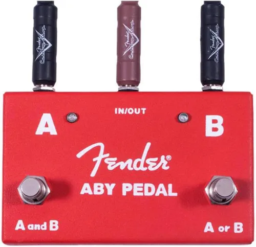 Vista 8 de Fender ABY Pedal Pedal de Cambio, Rojo
