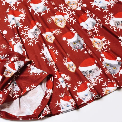 Vista 5 de Jxstar Vestidos de manga larga para niñas, ropa de otoño e invierno, vestido con vuelo