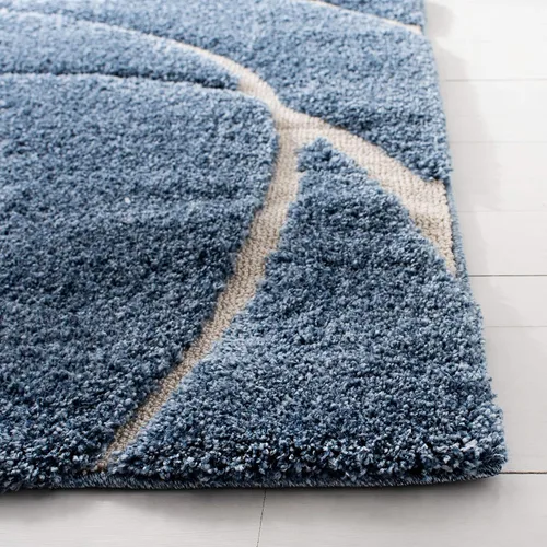 Vista 9 de Safavieh Florida Shag Collection - Alfombra de área de 2 x 3 pies, color crema/beige, diseño geométrico, felpa de 1.2 pulgadas de grosor, ideal