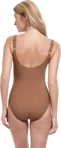 Vista 3 de Gottex Ocean Breeze - Cuello cuadrado de una pieza para mujer