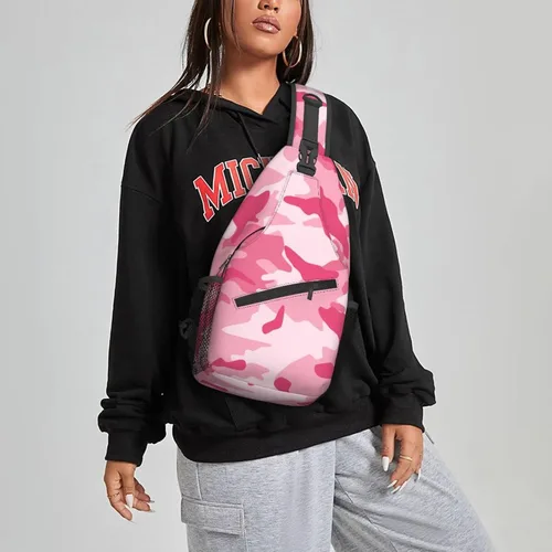 Vista 7 de Famame Mochila bandolera para el pecho, bolsa de hombro, gimnasio, ciclismo, viajes, senderismo, mochila para hombres y mujeres.., MultiColor1