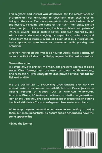 Vista 2 de Remembering the River...River Runners Journal Logbook and Journal For Kayakers, Rafters, Canoers, or Any River Enthusiast