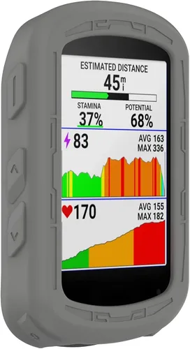 Vista 2 de Paquete de 2 fundas de silicona compatibles con Garmin Edge 540/Edge 840, fundas solares de silicona protectoras diseñadas para Garmin Edge Edge